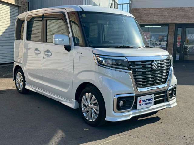 スズキ スペーシア ６６０ カスタム ハイブリッド ＧＳ 衝突被害軽減ブレーキ非装着車 ４ＷＤ H30年 (北海道) 99