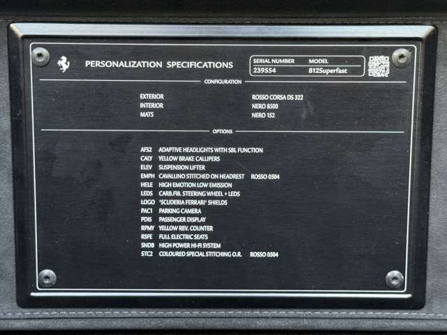 フェラーリ ８１２ スーパーファスト Ｆ１ ＤＣＴ H30年 (東海) 99