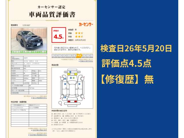スバル ＷＲＸ　Ｓ４ Ｓ４ ２．０ＧＴ アイサイト ４ＷＤ H30年 (東海) 99
