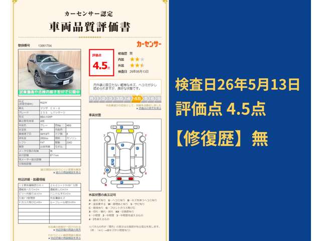マツダ ＣＸ−８ ２．５ ２５Ｓ Ｌパッケージ R2年 (東海) 99