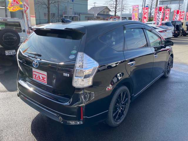 トヨタ プリウスΑ １．８ Ｇ チューン ブラック H26年 (東北) 99