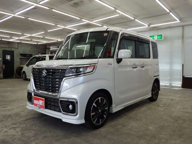 スズキ スペーシア ６６０ カスタム ハイブリッド ＸＳターボ ４ＷＤ H30年 (東北) 99