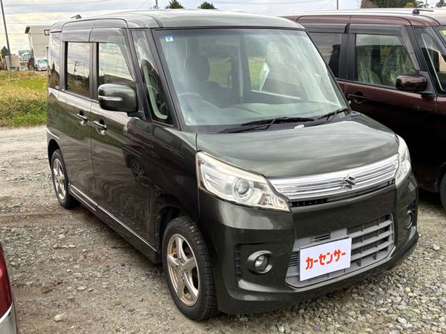 スズキ スペーシア ６６０ カスタム ＴＳ スマートフォン連携ナビゲーション装着車 ４ＷＤ H25年 (東北) 99
