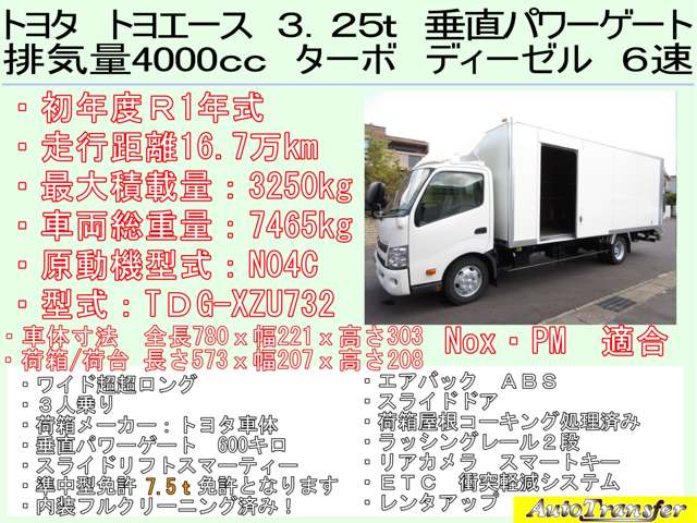 トヨタ トヨエース アルミバン R1年 (東海) 99