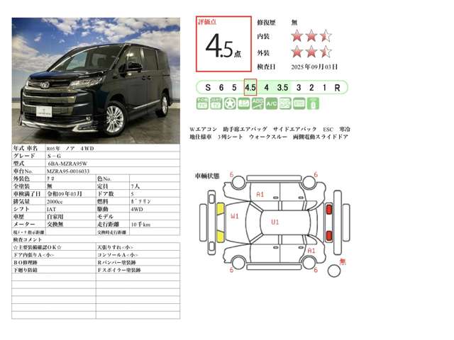 トヨタ ノア ２．０ Ｓ－Ｇ ４ＷＤ R5年 (北海道) 99