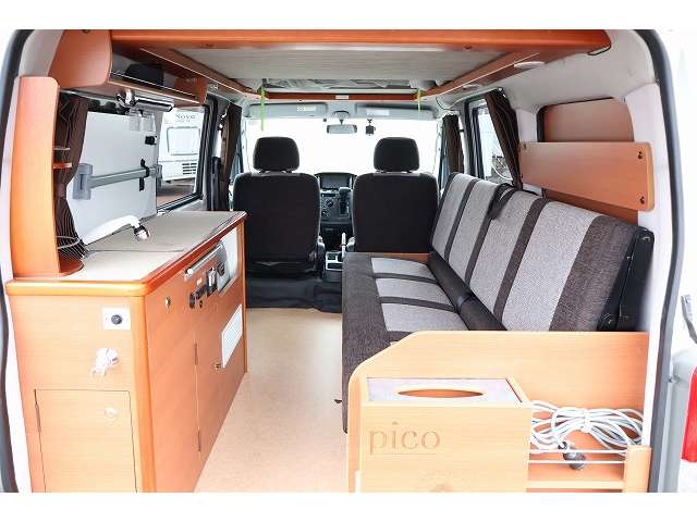 トヨタ ライトエースバン キャンピングカー広島ピコポップＵＰルーフ H30年 (東北) 99