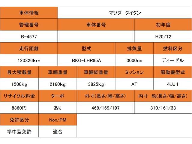 マツダ タイタン ３．０ フルワイドロー ディーゼルターボ H20年 (近畿) 99