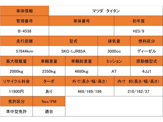 マツダ タイタン ３．０ディーゼルターボ H23年 (近畿) 99