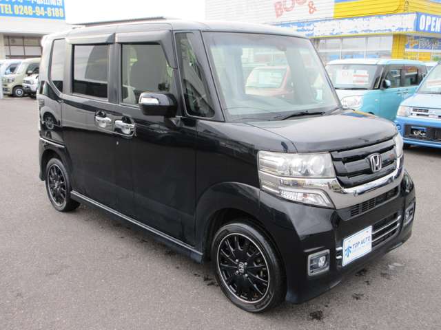 ホンダ Ｎ　ＢＯＸ ６６０ カスタムＧ ターボＳＳパッケージ ブラックスタイル４ＷＤ H29年 (東北) 99