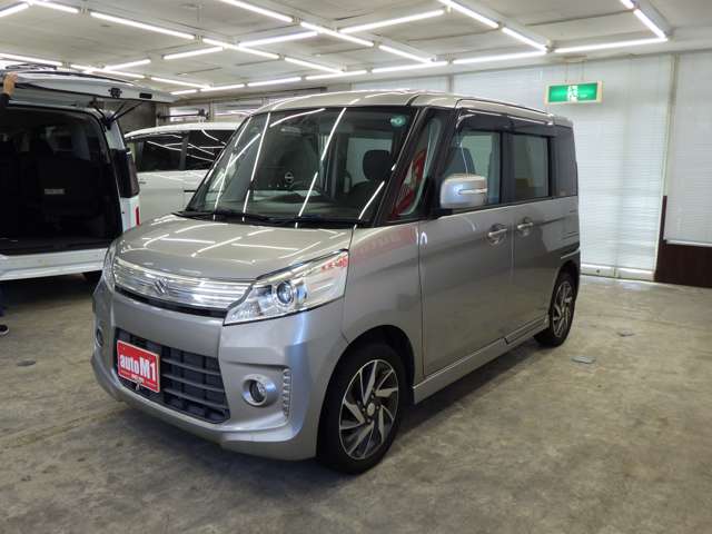 スズキ スペーシア ６６０ カスタム ＴＳ レーダーブレーキサポート装着車 ４ＷＤ H26年 (東北) 99