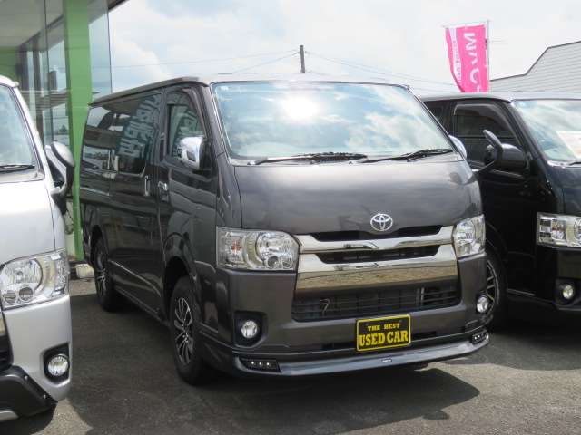 トヨタ ハイエースバン ２．８ スーパーＧＬ ダークプライム ロングボディ ディーゼルターボ ４ＷＤ H29年 (東北) 99