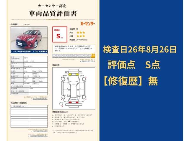トヨタ ヤリス １．０ Ｇ R8年 (東海) 99