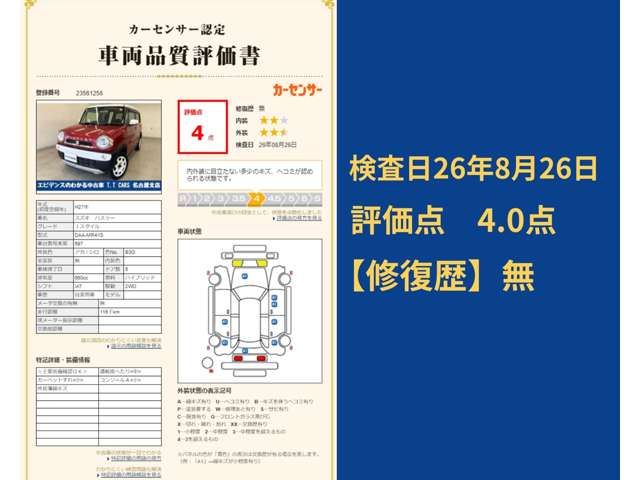 スズキ ハスラー ６６０ Ｊスタイル H27年 (東海) 99