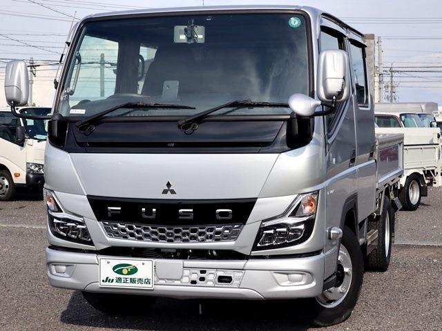 三菱フソウ キャンター Ｗキャブ 積載２Ｔ 平ボディ 全低床 R4年 (東海) 99