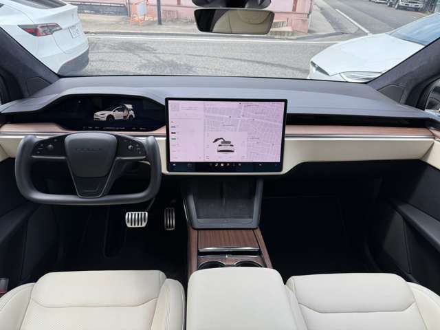 テスラ モデルＸ ロングレンジ ＡＷＤ クリーム内装 ６人乗リ R5年 (東海) 99