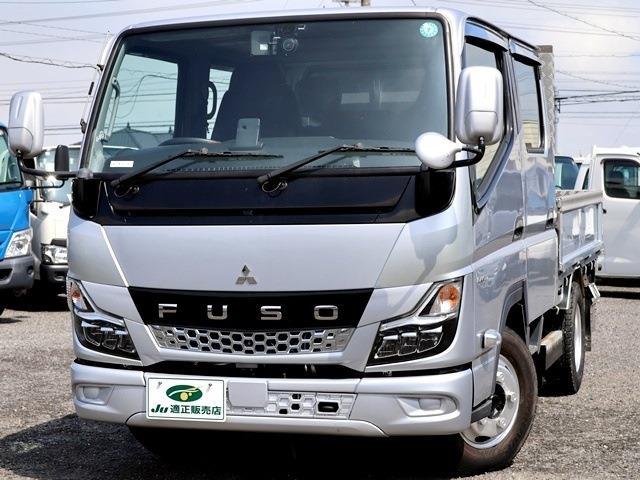 三菱フソウ キャンター Ｗキャブ 積載２Ｔ 平ボディ 全低床 R4年 (東海) 99