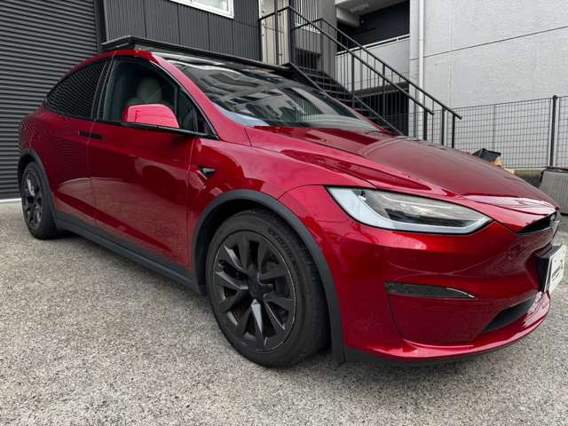 テスラ モデルＸ ロングレンジ ＡＷＤ クリーム内装 ５人乗リ R5年 () 99