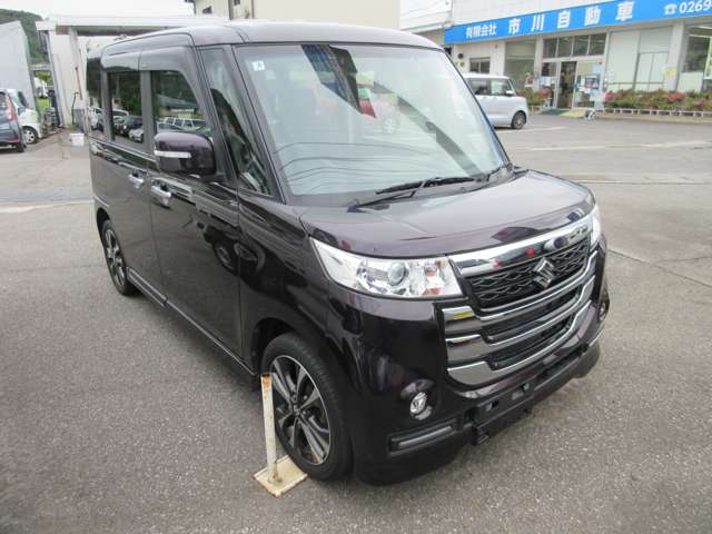 スズキ スペーシア ６６０ カスタム Ｚターボ ユーティリティＰＫＧ デュアルカメラブレーキサポート装着車 ４ＷＤ H29年 () 99