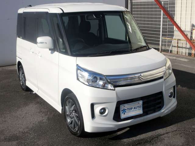 スズキ スペーシア ６６０ カスタム ＴＳ レーダーブレーキサポート スマートフォン連携ナビゲーション装着車 H25年 () 99