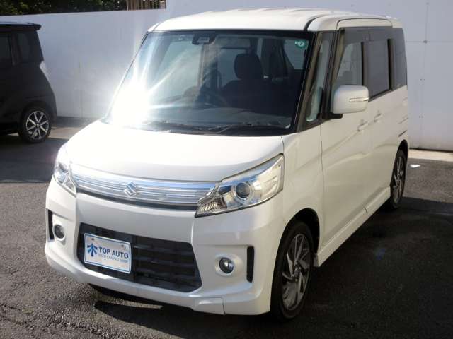 スズキ スペーシア ６６０ カスタム ＴＳ レーダーブレーキサポート スマートフォン連携ナビゲーション装着車 H25年 () 99