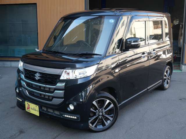 スズキ スペーシア ６６０ カスタム Ｚターボ ユーティリティＰＫＧ デュアルカメラブレーキサポート装着車 ４ＷＤ H29年 (北海道) 99