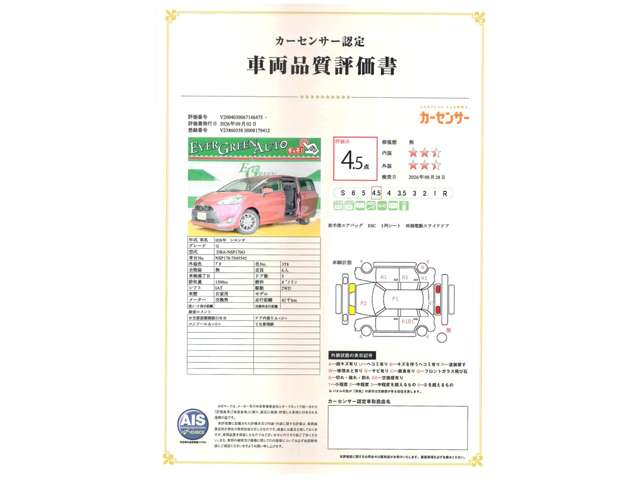 トヨタ シエンタ １．５ Ｇ H28年 (関東) 99