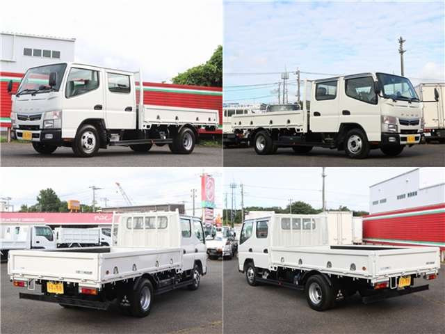 三菱フソウ キャンター ３．０ ダブルキャブ ロング 全低床 ディーゼルターボ H30年 (関東) 99