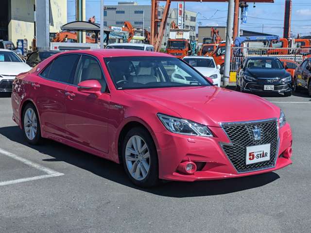 トヨタ クラウン　ハイブリッド ハイブリッド ２．５ Ｇ リボーン ピンク H25年 (関東) 99