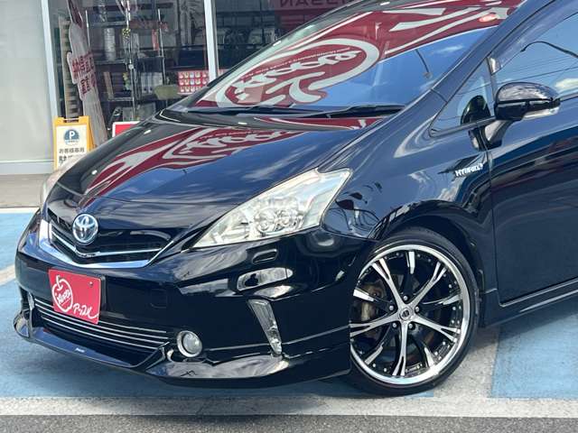 トヨタ プリウスΑ １．８ Ｇ チューン ブラック H26年 (東海) 99