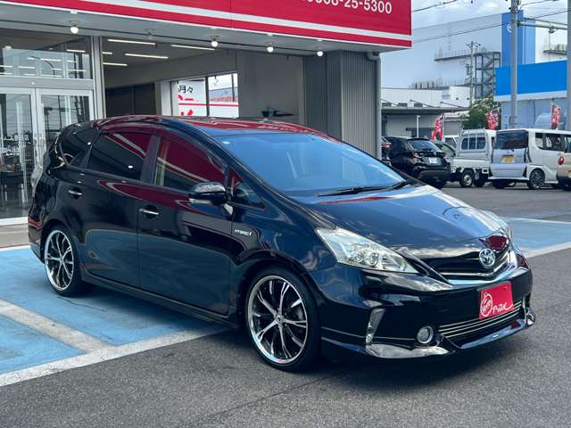 トヨタ プリウスΑ １．８ Ｇ チューン ブラック H26年 (東海) 99