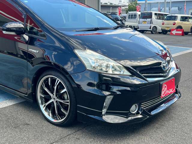 トヨタ プリウスΑ １．８ Ｇ チューン ブラック H26年 (東海) 99