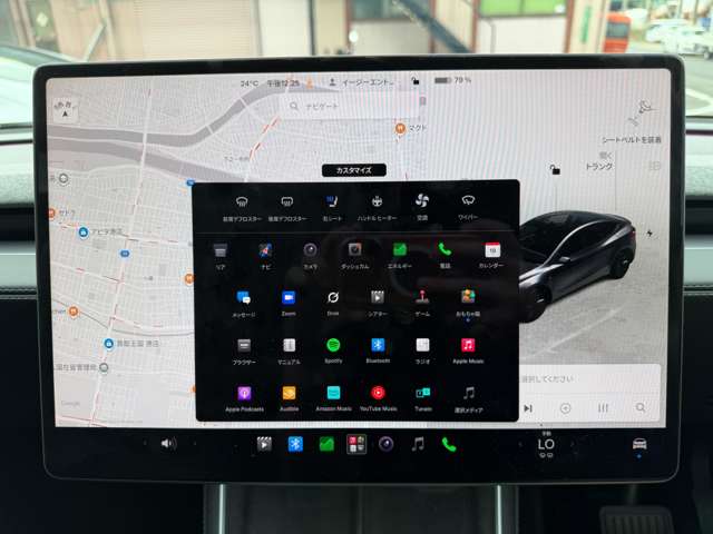 テスラ モデルＹ ＲＷＤ 黒内装 純正１９インチＡＷ R7年 (東海) 99