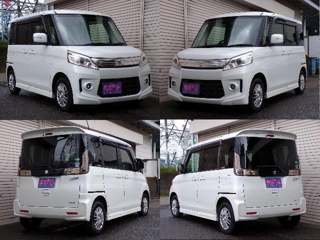 スズキ スペーシア ６６０ カスタム ＴＳ スマートフォン連携ナビゲーション装着車 H25年 (東北) 99